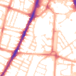 Daytime road noise heatmap for LE3 0AB