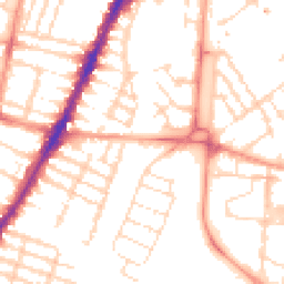 Daytime road noise heatmap for LE3 0AD