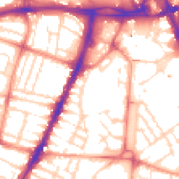 Daytime road noise heatmap for LE3 0AJ