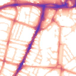 Daytime road noise heatmap for LE3 0AP