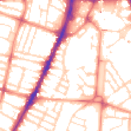 Daytime road noise heatmap for LE3 0AX