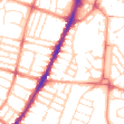 Daytime road noise heatmap for LE3 0BA