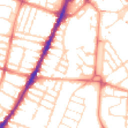 Daytime road noise heatmap for LE3 0BB