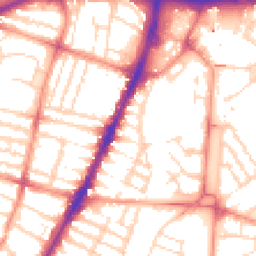 Daytime road noise heatmap for LE3 0BD