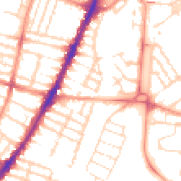 Daytime road noise heatmap for LE3 0BF