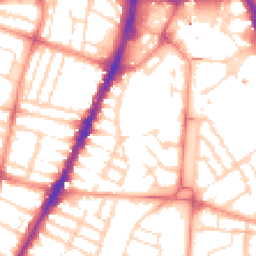 Daytime road noise heatmap for LE3 0BJ