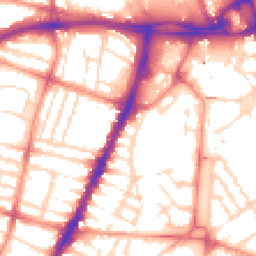 Daytime road noise heatmap for LE3 0BP