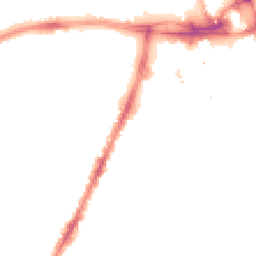 Night-time road noise heatmap for LE3 0BP