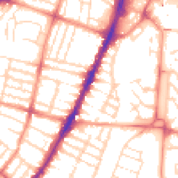 Daytime road noise heatmap for LE3 0BS