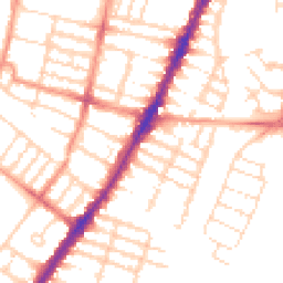 Daytime road noise heatmap for LE3 0BW