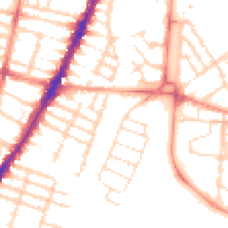 Daytime road noise heatmap for LE3 0BY
