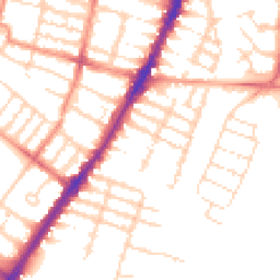 Daytime road noise heatmap for LE3 0DB