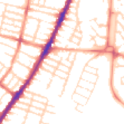 Daytime road noise heatmap for LE3 0DG