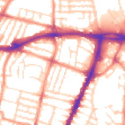 Daytime road noise heatmap for LE3 0DQ