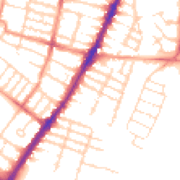 Daytime road noise heatmap for LE3 0DX