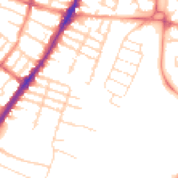 Daytime road noise heatmap for LE3 0EE