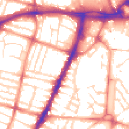 Daytime road noise heatmap for LE3 0LE