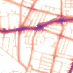 Daytime road noise heatmap for LE3 0SB
