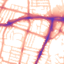 Daytime road noise heatmap for LE3 0TD