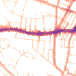 Daytime road noise heatmap for LE3 0UL