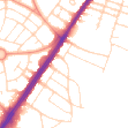 Daytime road noise heatmap for LE3 2EF