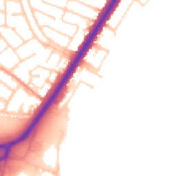 Daytime road noise heatmap for LE3 2JA