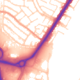 Daytime road noise heatmap for LE3 2RY
