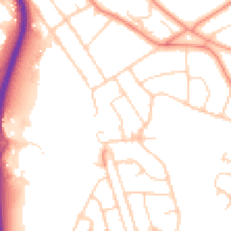 Daytime road noise heatmap for LE3 2SJ