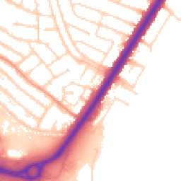 Daytime road noise heatmap for LE3 2TG