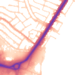 Daytime road noise heatmap for LE3 2XS