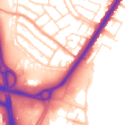 Daytime road noise heatmap for LE3 2XZ