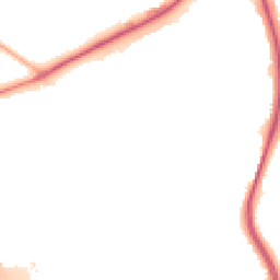 Night-time road noise heatmap for LE3 3DY