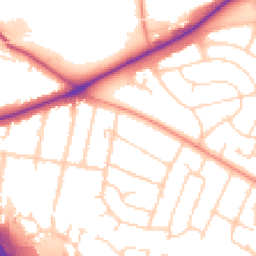 Daytime road noise heatmap for LE3 3DZ