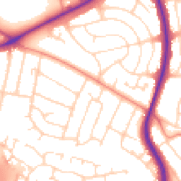 Daytime road noise heatmap for LE3 3EG