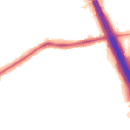 Night-time road noise heatmap for LE3 3HB