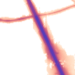 Night-time road noise heatmap for LE3 3JQ