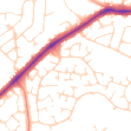 Daytime road noise heatmap for LE3 3JW
