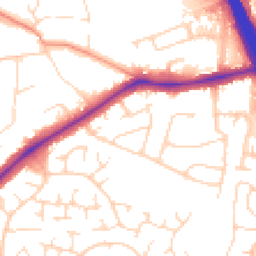 Daytime road noise heatmap for LE3 3LN
