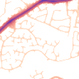 Daytime road noise heatmap for LE3 3PU