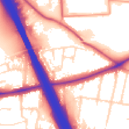 Daytime road noise heatmap for LE3 3QF