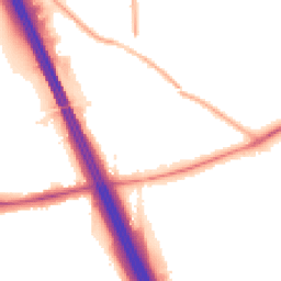 Night-time road noise heatmap for LE3 3QF