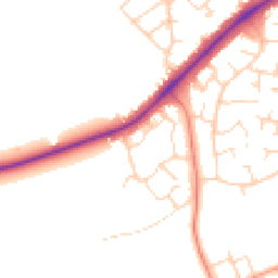 Daytime road noise heatmap for LE3 3QQ