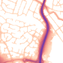 Daytime road noise heatmap for LE3 3RB