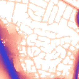 Daytime road noise heatmap for LE3 3RT