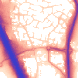 Daytime road noise heatmap for LE3 3TA