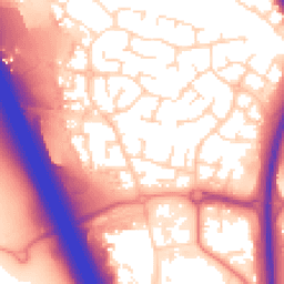 Daytime road noise heatmap for LE3 3UD