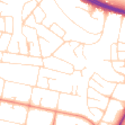 Daytime road noise heatmap for LE3 8AD