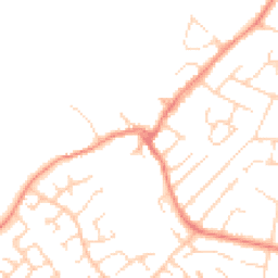 Daytime road noise heatmap for LE3 8DQ