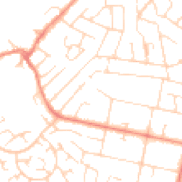 Daytime road noise heatmap for LE3 8DY
