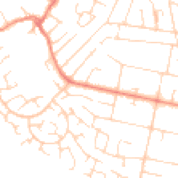 Daytime road noise heatmap for LE3 8FD